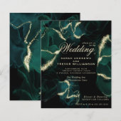 Budget Wedding Atemberaubend Emerald Alcohol Tinte (Vorne/Hinten)