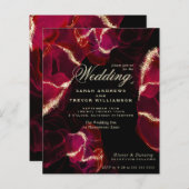 Budget Wedding Bold Scarlet Alkohol Tinte (Vorne/Hinten)