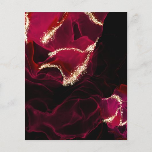 Budget Wedding Bold Scarlet Alkohol Tinte (Rückseite)