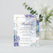Budget Wedding Celestial Aquamarin Indigo Gold Abs (Stehend Vorderseite)