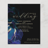 Budget Wedding Celestial Blue Alcohol Ink (Vorderseite)