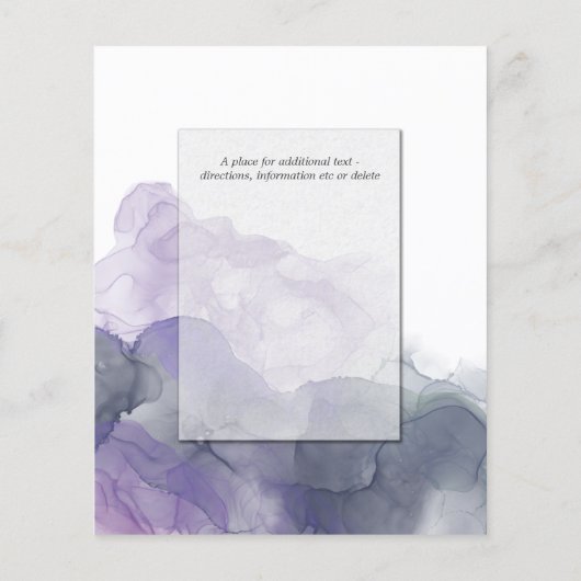 Budget Wedding Celestial Dusty Blue Smokey Violet (Rückseite)