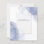 Budget Wedding Cornflower Blue Silver Abstrakt (Rückseite)