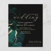 Budget Wedding Deep Ocean Green Alcohol Tinte (Vorderseite)