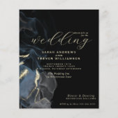 Budget Wedding Dusty Blue Gray Alkohol Tinte (Vorderseite)