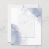 Budget Wedding Dusty Blue Silver Abstrakt (Rückseite)