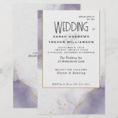 Budget Wedding Dusty Plum Abstrakten Himmel (Vorne/Hinten)