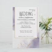 Budget Wedding Dusty Plum Abstrakten Himmel (Stehend Vorderseite)