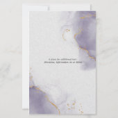 Budget Wedding Dusty Plum Abstrakten Himmel (Rückseite)