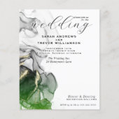 Budget Wedding Emerald und Onyx Alkohol Tinte (Vorderseite)