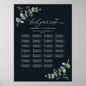 Budget Wedding Eukalyptus botanisch finden Sie Ihr Poster (Vorne)