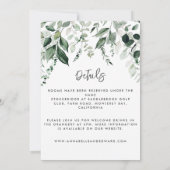 Budget Wedding Eukalyptus Details, Einladung chic (Rückseite)