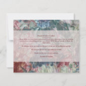 Budget Wedding Floral Texture Background Photo (Rückseite)