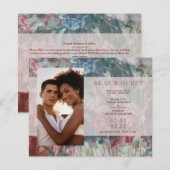 Budget Wedding Floral Texture Background Photo (Vorne/Hinten)