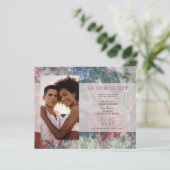 Budget Wedding Floral Texture Background Photo (Stehend Vorderseite)