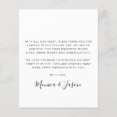 Budget Wedding Foto Arched Frame Vielen Dank (Rückseite)