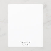 Budget Wedding Foto Einladung Flyer (Hinten)