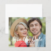 Budget Wedding Foto Flat Save the Date (Vorne/Hinten)