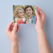 Budget Wedding Foto Flat Save the Date Flyer (Gruppe)