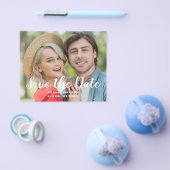 Budget Wedding Foto Flat Save the Date Flyer (Einzeln)