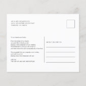 Budget Wedding Foto Handgeschriebenes Dankeschön K (Rückseite)