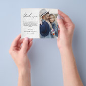 Budget Wedding Foto Minimalistisch Danke Karte (Gruppe)