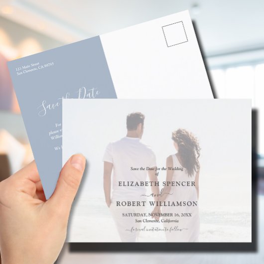 Budget Wedding Foto Save the Date Postkarte