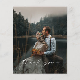 Budget Wedding Foto Vielen Dank Postcard Flyer