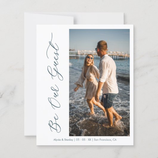 Budget Wedding Foto Wimshical Be Our Guest Script (Vorderseite)