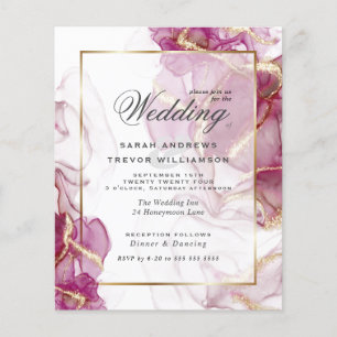 Budget Wedding Gold Jazz Berry Crimson Abstrakt
