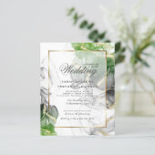 Budget Wedding Gold Onyx Emerald Green Ink2 (Stehend Vorderseite)