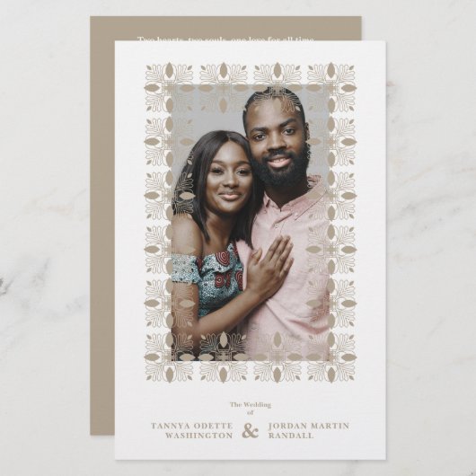 Budget Wedding Golden Effect Fancy Ornament Lace (Vorne/Hinten)