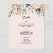 BUDGET WEDDING MENU. FLYER (Hinten)