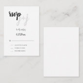 Budget Wedding Monogram UAWG Response Cards Mitteilungskarte (Vorne/Hinten)