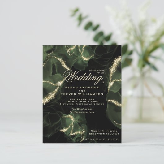 Budget Wedding Moss Abstrakte Alkoholtinte (Stehend Vorderseite)