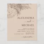 Budget Wedding Pampas Grass Terracotta Flyer (Vorne)