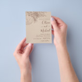 Budget Wedding Pampas Grass Terracotta Sketch Flyer (Gruppe)