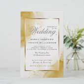 Budget Wedding Soft Gold Abstrakt marmoriert (Stehend Vorderseite)