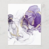 Budget Wedding Wild Wisteria Gold Abstrakt (Rückseite)