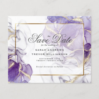 Budget Wedding Wild Wisteria Gold Abstrakt