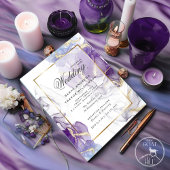 Budget Wedding Wild Wisteria Gold Abstrakt