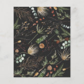 BUDGET Weihnachten 1 Foto Bogen Aquarell botanisch Flyer (Hinten)