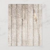 Budget Weihnachten 3 Foto Collage Holz Weihnachtsk Flyer (Hinten)