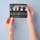 Budget Weihnachten 3 Foto Collage Schnee Urlaub Flyer (Gruppe)