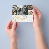 BUDGET Weihnachten 5 Fotos Collage Holiday Card Flyer (Gruppe)