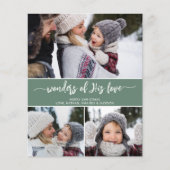 Budget Weihnachten Christlich Drei Foto Moderne Ka (Vorderseite)