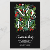 Budget WEIHNACHTEN Elegante Grüne Einladungen (Vorderseite)