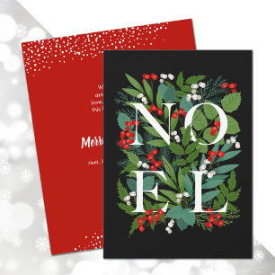 Budget WEIHNACHTEN Greenery Berries Holiday Card