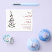 BUDGET Weihnachten Hochzeit Einladung Flyer (Einzeln)