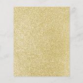 Budget Weihnachten Party Gold Glitzer Flyer (Hinten)